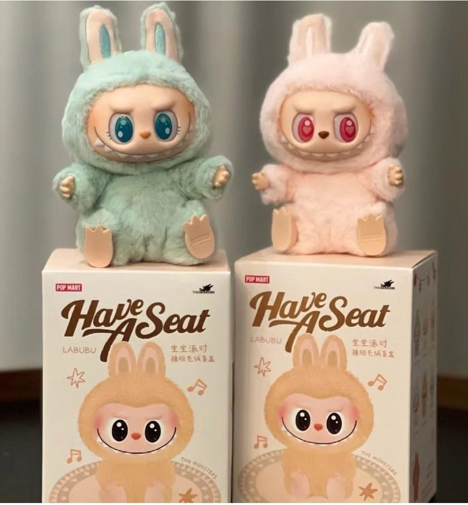 Labubu Have a seat(limited stock) | Labubu Vinyl Plush Pendant Single Blind Box Pack of 1 | First quality FEXLORA-A TRENDY TAIL