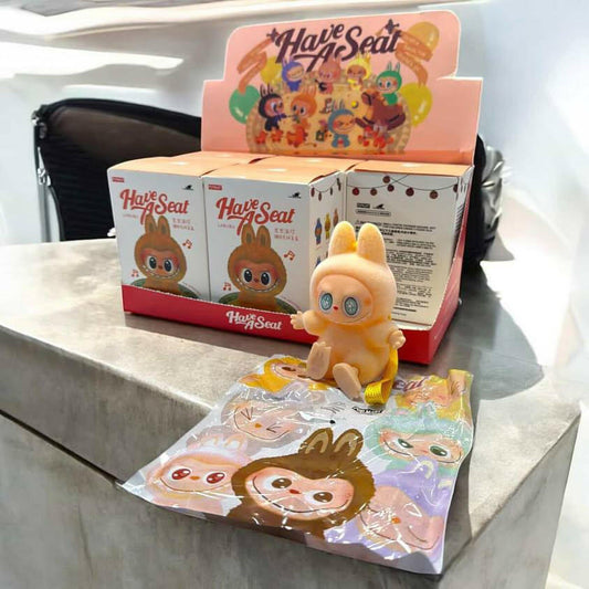 Labubu Have a seat SERIES (limited stock) | Labubu Vinyl Plush Pendant Single Blind Box Pack of 6 | First quality FEXLORA-A TRENDY TAIL