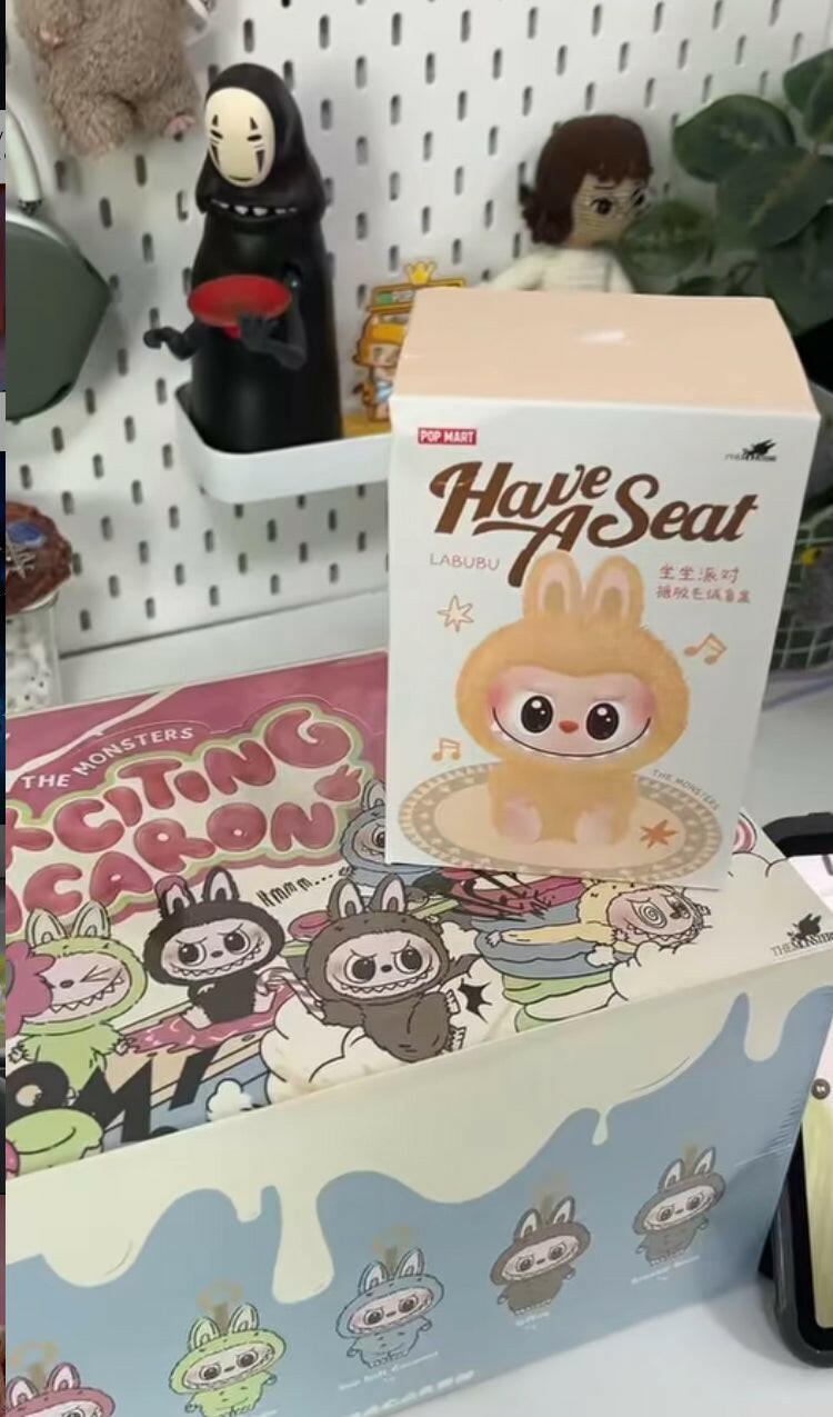 Labubu Have a seat SERIES (limited stock) | Labubu Vinyl Plush Pendant Single Blind Box Pack of 1 | First quality FEXLORA-A TRENDY TAIL