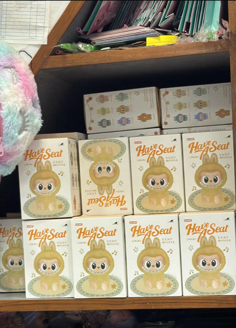 Labubu Have a seat(limited stock) | Labubu Vinyl Plush Pendant Single Blind Box Pack of 1 | First quality FEXLORA-A TRENDY TAIL